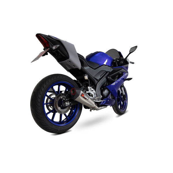 Scorpion Exhaust Yamaha YZF-R125 2021 - 2023 Serket Taper Full System Titanium Sleeve